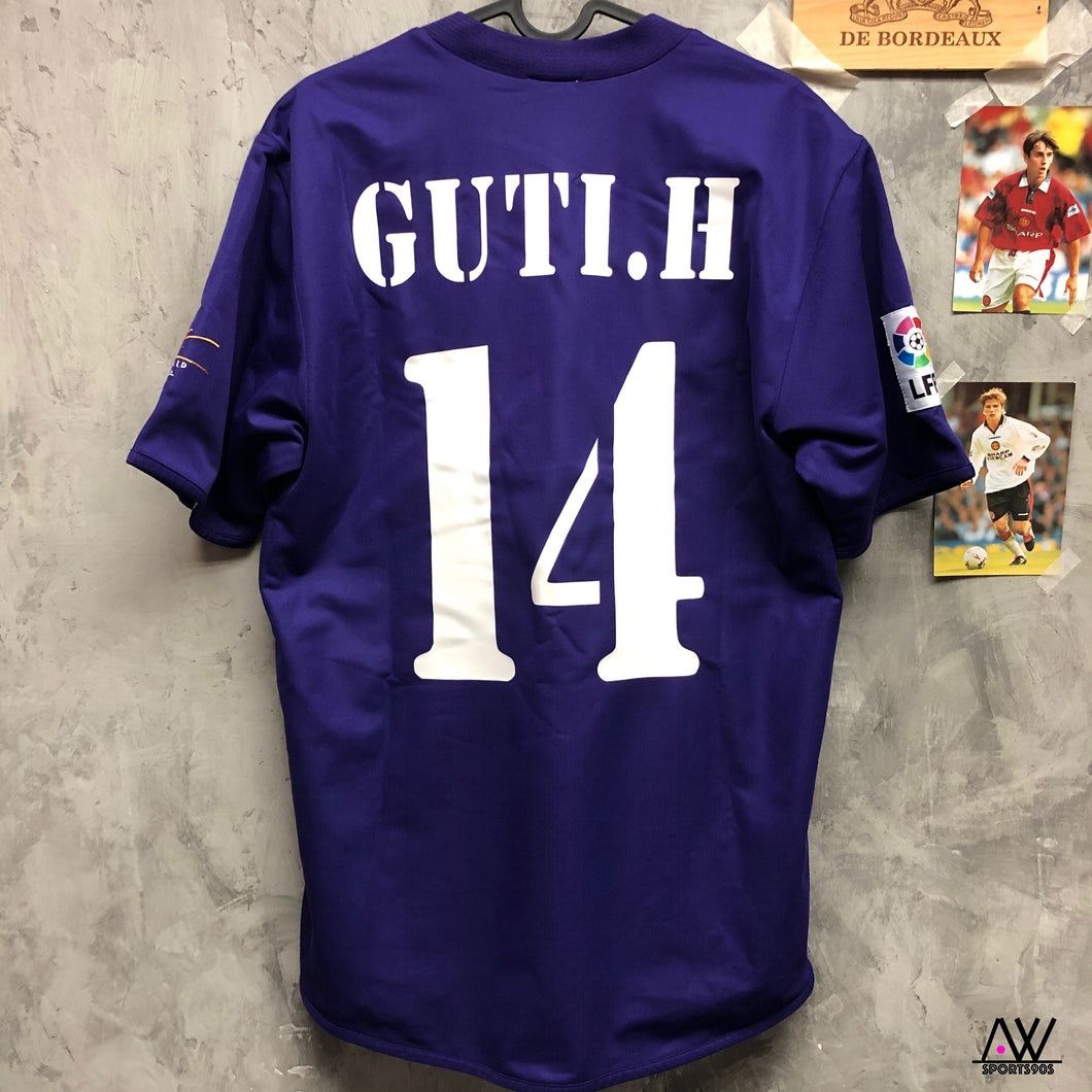 2001-02 皇家馬德里｜百週年作客｜#14 古迪｜95% New｜S｜2001-02 Real Madrid Centenary Third #14 Guti (S)