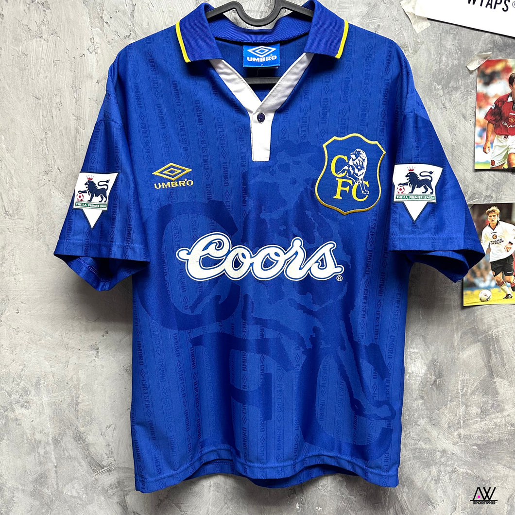 1995-97 車路士｜主場｜#4 古列治｜85% New｜英超Set｜Y｜ 1995-97 Chelsea Home EPL Full Set  #4 Gullit (Y)